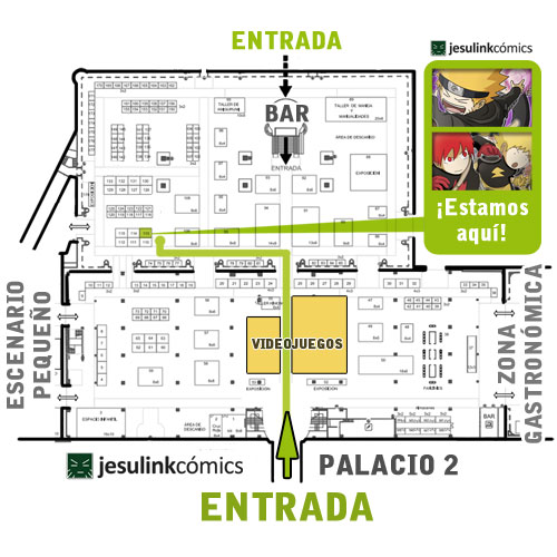 Mapa-Plano XIX Saln del Manga de Barcelona