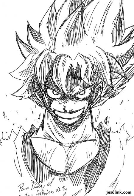 Dibujo Jesulink 5 elementos Goku