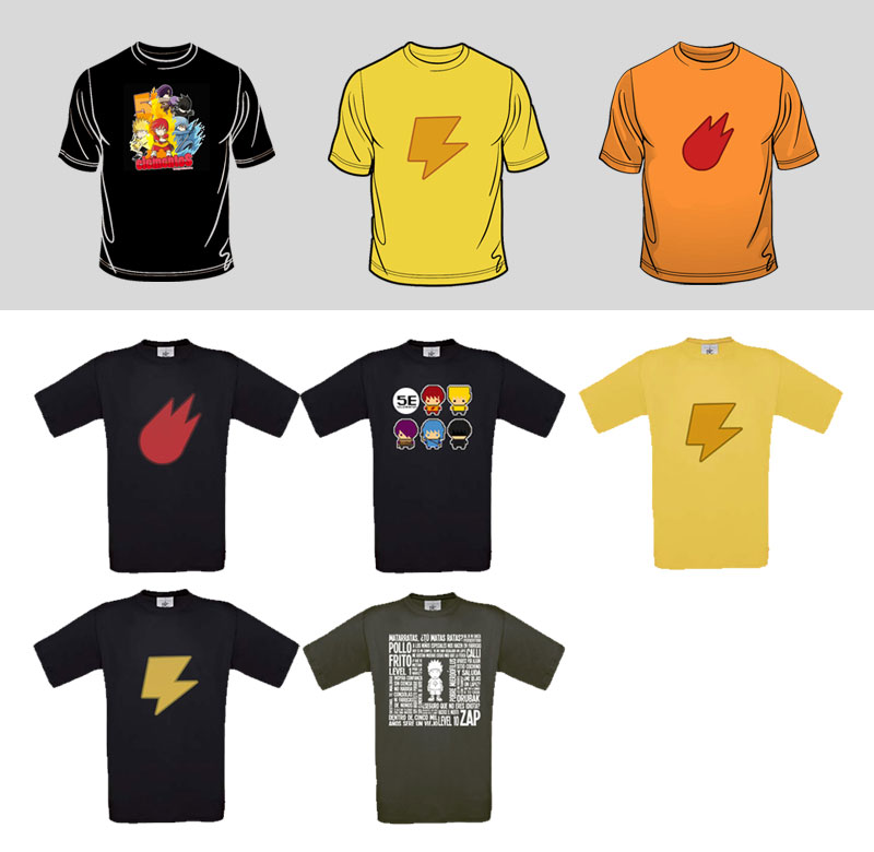Camisetas 5 elementos