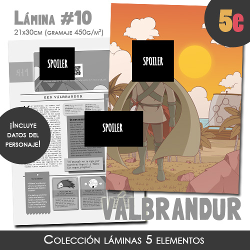 5 elementos lmina de coleccin